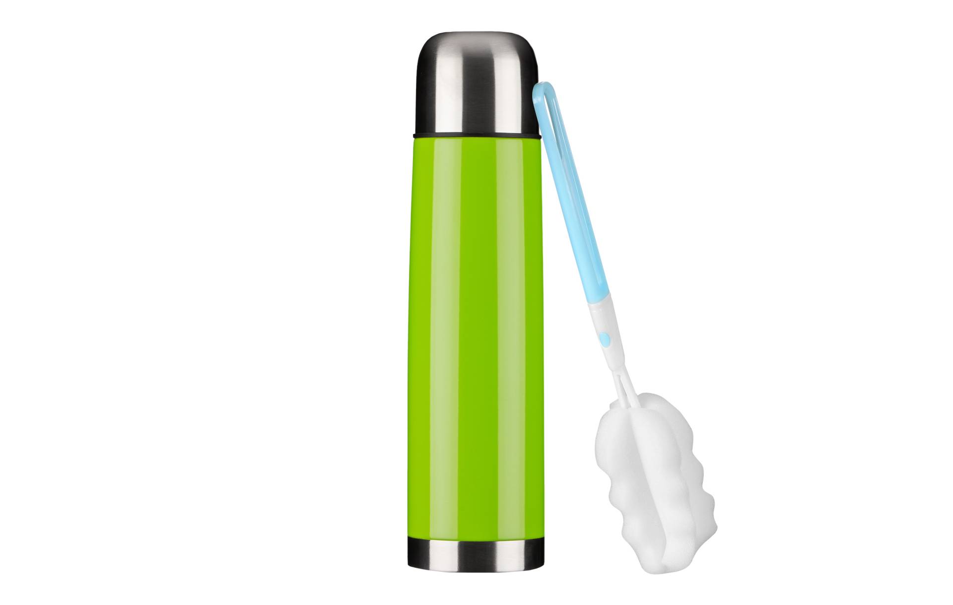 Isolierflasche inkl. Reinigungsbürste, 1 Liter, Grün Isolierflasche inkl. Reinigungsbürste, 1 Liter, Grün von GRÄWE