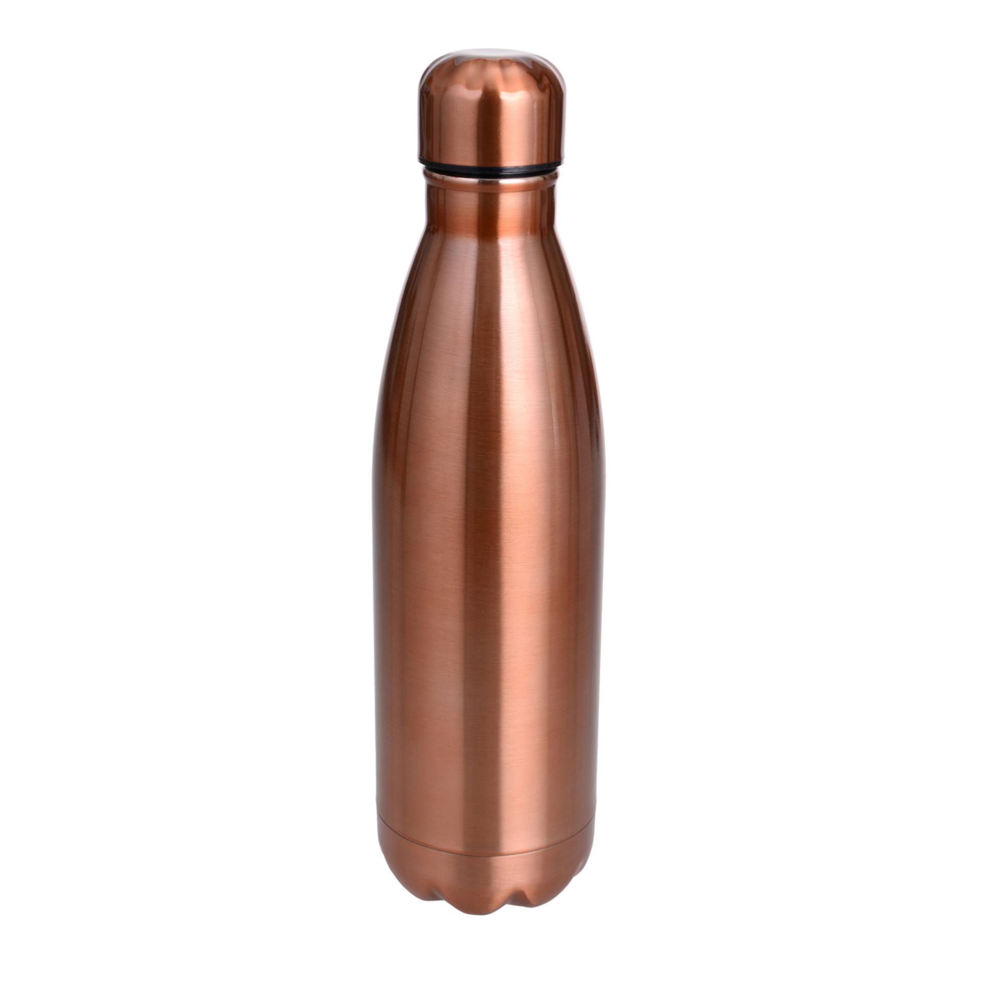 Thermosflasche, 500 ml, Edelstahl, Kohlensäure geeignet, kupferfarbig von GRÄWE
