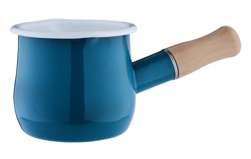 Milchtopf Emaille,450 ml, Ø 10,5 cm, Türkis von GRÄWE