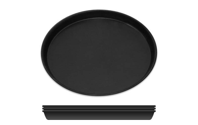 Pizzablech Ø 24 cm, 4-teilig, rund, Blaublech, Made in Germany von GRÄWE