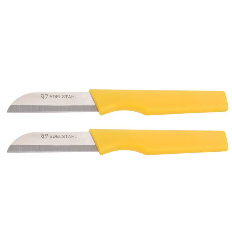 Gemüsemesser, 2-teilig, Edelstahl, Gelb von GRÄWE