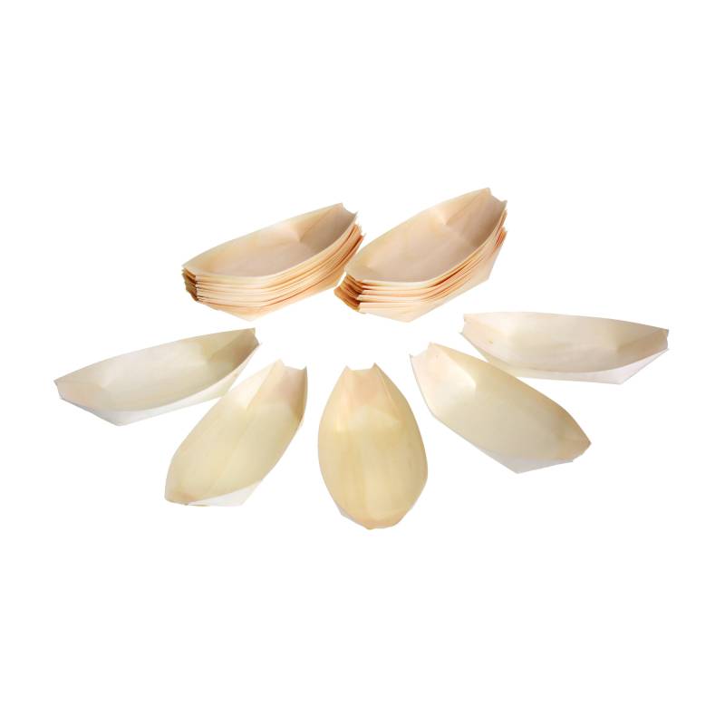 Fingerfood Schiffchen, 17 cm,  25-teilig, Naturholz unbehandelt von GRÄWE