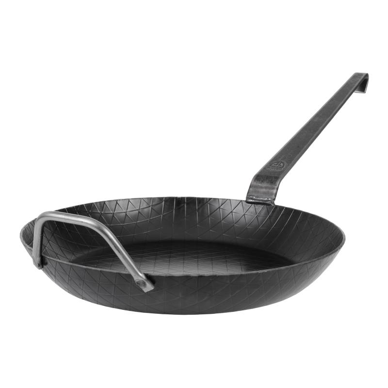 Schmiedeeiserne Bratpfanne Eisenpfanne mit Gegengriff 32 cm - B-Ware von GRÄWE