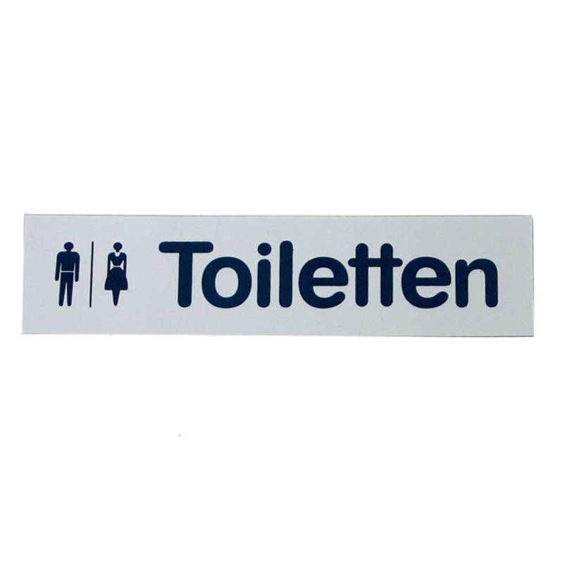 Hinweisschild Gastro, Toiletten, selbstklebend von GRÄWE