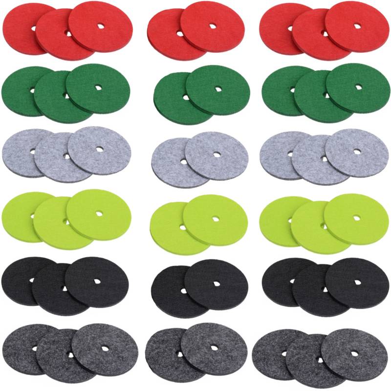 Glasuntersetzer Set, 8-teilig, Ø 10 cm, Filz, Hellgrau von GRÄWE