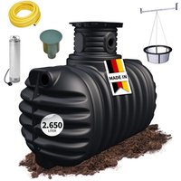 Graf - 4rain compact Erdtank-Paket 2650 Liter Garten-Comfort Graf - 4rain compact Erdtank-Paket 2650 Liter Garten-Comfort von GRAF