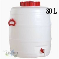 80-Liter-Fass aus Polyethylen in Lebensmittelqualität für Flüssigkeiten und Getränke von GRAF