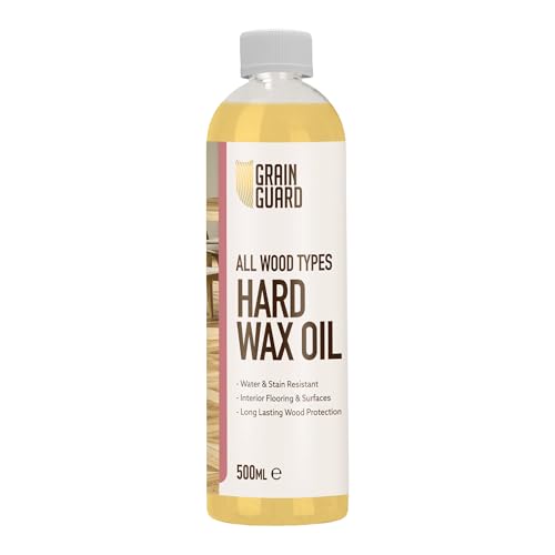 GRAIN GUARD Hartwachsöl für Holz | 500ml | Wasser- & Fleckenabweisender Schutz | Innenholz Böden & Oberflächen | Lang anhaltender Holzschutz | Für alle Holzarten | Verhindert Austrocknung von GRAIN GUARD