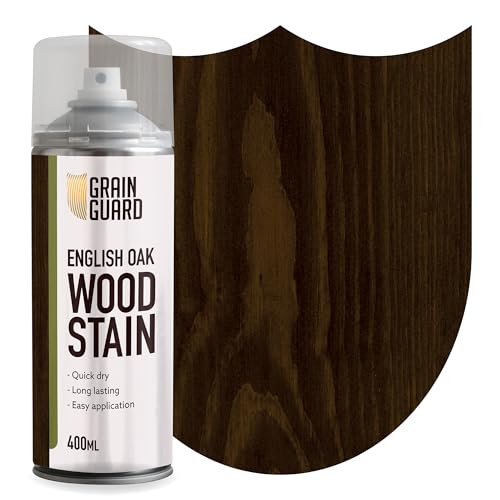 GRAIN GUARD Holzbeize Aerosol | Englische Eiche | Beize auf Wasserbasis | einfache Sprühanwendung | schnell trocknend | 400 ml von GRAIN GUARD