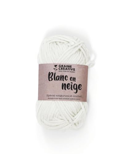 Baumwollgarn zum Häkeln und für Amigurumi 55 m - weiß Baumwollgarn zum Häkeln und für Amigurumi 55 m - weiß von GRAINE CREATIVE