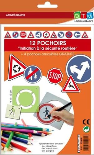 GRAINE CREATIVE Schablone für Verkehrssicherheit, 12 Stück + 4 gratis von GRAINE CREATIVE