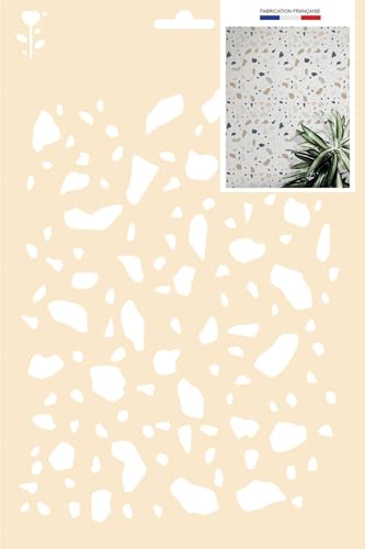 GRAINE CREATIVE Terrazzo-Muster Schablone - A4 von GRAINE CREATIVE