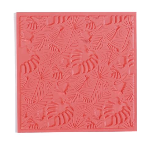 Graine Créative Texturplatte aus Polymerton, Blattwerk von GRAINE CREATIVE