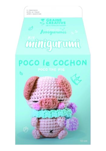 Graine créative KIT MINIGURUMI COCHON Poco 100MM von GRAINE CREATIVE