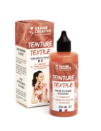 Textilfarbe 100 ml Tie and die Effekt - Terracotta von GRAINE CREATIVE