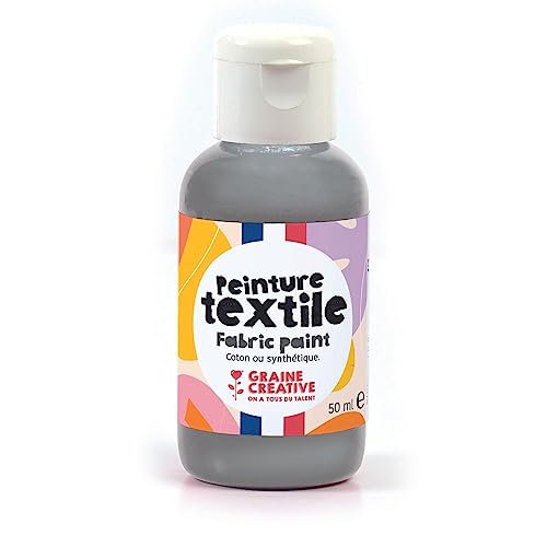 Textilfarbe 50 ml - silber von GRAINE CREATIVE
