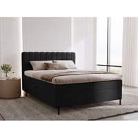 Graingold - Boxbett mit Bettkasten 180x200, Schwarz Samt, Primavera Graingold - Boxbett mit Bettkasten 180x200, Schwarz Samt, Primavera von GRAINGOLD