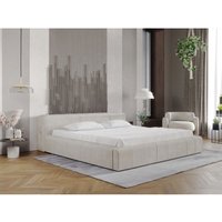 Polsterbett mit Bettkasten 180x200, Beige Samt, Lipari Polsterbett mit Bettkasten 180x200, Beige Samt, Lipari von GRAINGOLD