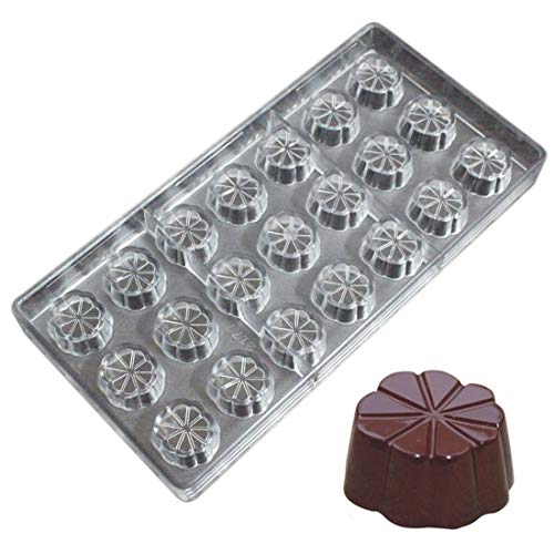 Polycarbonat Schokoladenform DIY Süßigkeiten Form klar Hartplastik Backwaren Gebäck Werkzeuge Kleeblatt Blume von GRAINRAIN