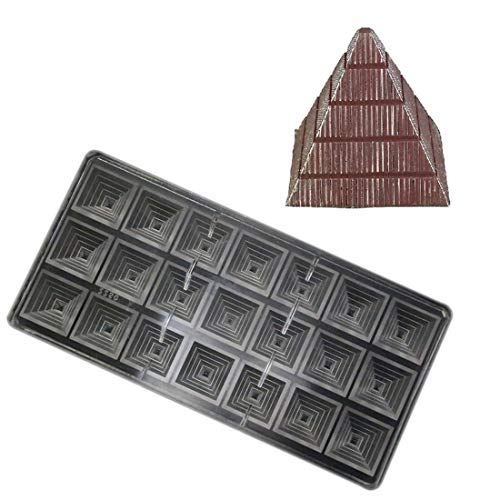 Polycarbonat-Schokoladenform DIY Süßigkeitenform transparent Hartplastik Backformen Gebäck Werkzeuge Pyramide (19356) von GRAINRAIN