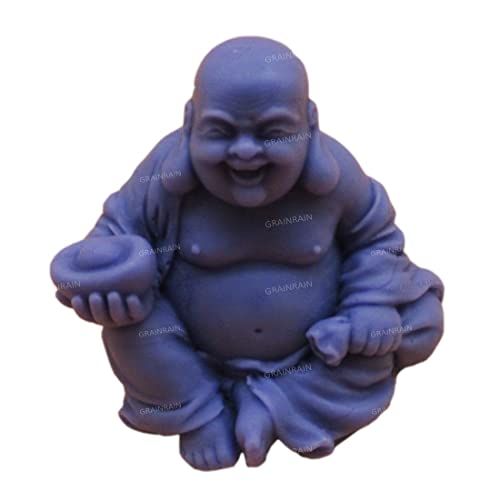 GRAINRAIN Artcraft 3D-Buddha-Kerzenherstellung, Silikonform für Seife, Handarbeit, Kaltprozess, geschmolzene und gießende Seife (12057) von GRAINRAIN