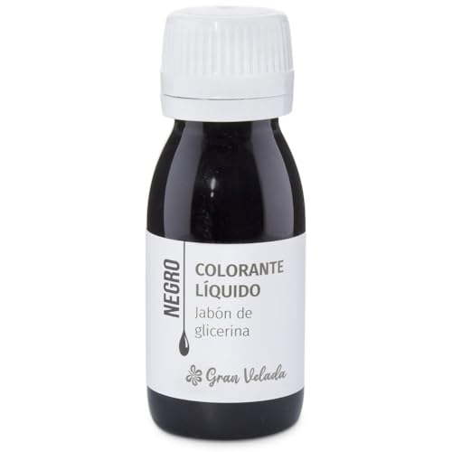 Farbstoff Glyzerinseife, schwarz, einfache Anwendung, schafft auffällige Seifen, wasserlöslich, einstellbare Intensität, ideal für Glas- oder weiße Basis, 100 ml Farbstoff Glyzerinseife, schwarz, einfache Anwendung, schafft auffällige Seifen, wasserlöslich, einstellbare Intensität, ideal für Glas- oder weiße Basis, 100 ml von GRAN VELADA