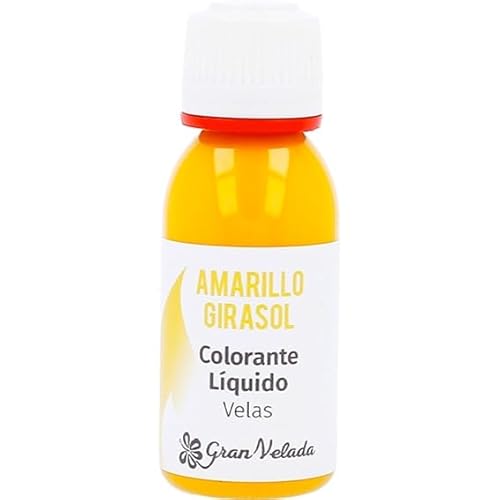 Flüssiger Kerzenfarbstoff, Sonnenblumengelb, konzentriert und kostengünstig, für geschmolzenes Paraffin, Freude und Vitalität, einfach zu bedienen, verschiedene Formate, 30 ml von GRAN VELADA
