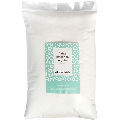 GRAN VELADA Pflanzliche Stearinsäure für Kerzen und Kosmetik | 100% pflanzlicher Ursprung | Ideal für Seifen und Cremes | Schmelzpunkt 54|56°C | GRAN VELADA Pflanzliche Stearinsäure für Kerzen und Kosmetik | 100% pflanzlicher Ursprung | Ideal für Seifen und Cremes | Schmelzpunkt 54|56°C | von GRAN VELADA