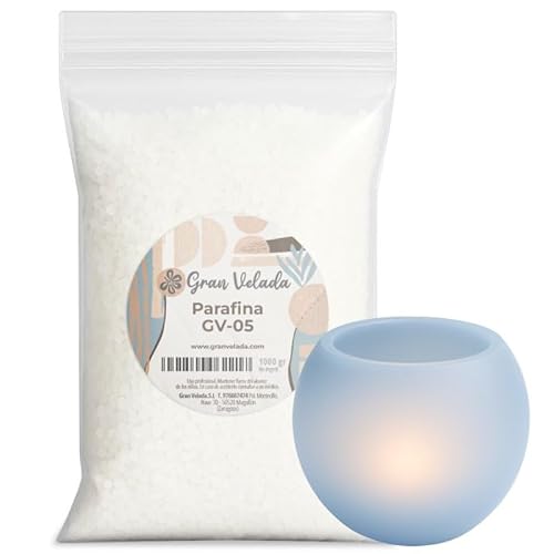 Gran Velada Paraffin für Fanale GV-05, 1 kg, Paraffin aus Perlen, transparent und robust, ideal für Fanals, geschnitzte Kerzen und Pick Kerzen Gran Velada Paraffin für Fanale GV-05, 1 kg, Paraffin aus Perlen, transparent und robust, ideal für Fanals, geschnitzte Kerzen und Pick Kerzen von GRAN VELADA