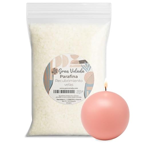 Gran Velada - Paraffin zur Kerzenbeschichtung von 1 kg in Perlen, glatte und glänzende Oberfläche, ideal für Farbbäder und Recycling von Kerzen Gran Velada - Paraffin zur Kerzenbeschichtung von 1 kg in Perlen, glatte und glänzende Oberfläche, ideal für Farbbäder und Recycling von Kerzen von GRAN VELADA