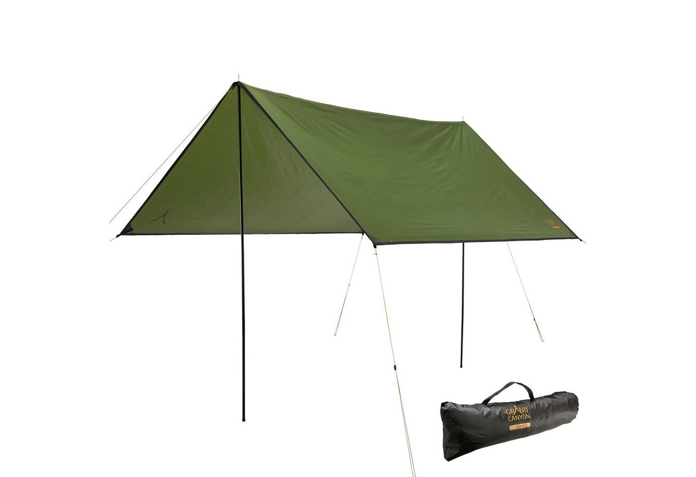 GRAND CANYON Sonnensegel Tarp Zuni 3 Sonnensegel Camping Vor Zelt, Plane UV50 Wasserdicht 3x3 von GRAND CANYON