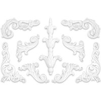Grand Decor - 1 Set Ornamente - Stuck aus pu, stoßfest & hart - Dekoration große Auswahl: A607L+R Grand Decor - 1 Set Ornamente - Stuck aus pu, stoßfest & hart - Dekoration große Auswahl: A607L+R von GRAND DECOR