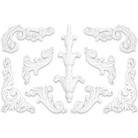 1 Set Ornamente - Stuck aus pu, stoßfest & hart - Dekoration Grand Decor große Auswahl: A623L+R von GRAND DECOR