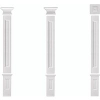 Grand Decor - Pilaster 197x20mm Wandreliefe Stuckdekor aus pu - stoßfest PL276: Kapitell von GRAND DECOR