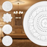 Grand Decor - Stuckrosette aus pu, R125 bis R179 - Deckenrosette Stuck Wanddeko Wohnzimmer: R150 - ø 41 cm von GRAND DECOR