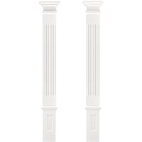 Grand Decor - Pilaster 197x20mm Wandreliefe Stuckdekor aus pu - stoßfest PL275: Kapitell - 2 von GRAND DECOR