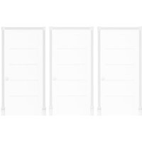 Türumrandung Blendrahmen aus pu Kunststoff - resistent, stabil, leicht DK04: Komponenten, Eckstück D488 - 95 x 95 x 48 mm von GRAND DECOR