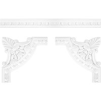 Wand- und Deckenumrandung Fries Stuck pu stoßfest CR915/A: Segment CR915A - 260 x 260 x 17 mm von GRAND DECOR