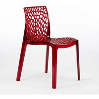 16 Stühle Küchenstuhl Esstischstuhl Esszimmerstuhl Grand Soleil Gruvyer - Transparent Rot 16 Stühle Küchenstuhl Esstischstuhl Esszimmerstuhl Grand Soleil Gruvyer - Transparent Rot von GRAND SOLEIL