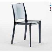 B-Side Grand Soleil stapelbare transparente Stühle für Bar, Küchen und Restaurants - Transparent Schwarz Anthrazit B-Side Grand Soleil stapelbare transparente Stühle für Bar, Küchen und Restaurants - Transparent Schwarz Anthrazit von GRAND SOLEIL