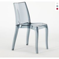 Cristal Light Grand Soleil Design stapelbare Stühle aus transparentem Polycarbonat für Küche und Bar - Transparent Schwarz Anthrazit Cristal Light Grand Soleil Design stapelbare Stühle aus transparentem Polycarbonat für Küche und Bar - Transparent Schwarz Anthrazit von GRAND SOLEIL