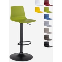 Design-Küchenbarhocker mit verstellbarem mattschwarzem Fuß Grand Soleil Imola Matt - Grün Anis von GRAND SOLEIL