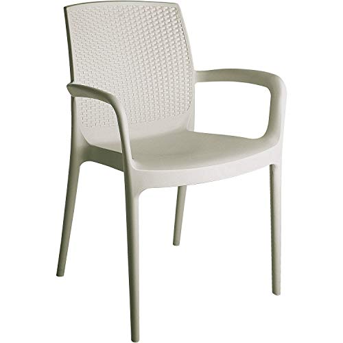 GRAND SOLEIL grandsoleil Boheme greenpol stapelbar Sessel, grün polymeric, Jute, 55 x 59 x 84 cm von GRAND SOLEIL