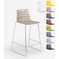 Grand Soleil Design Hocker für Küchenbar 64cm Mini Spider - Beige von GRAND SOLEIL