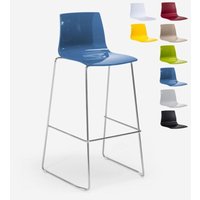 Grand Soleil Küchenbarhocker 74 cm Design Imola Slitta - Blau von GRAND SOLEIL