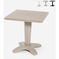 Grand Soleil Zavor quadratisch Polypropylen Tisch Außenbereich bar 70x70 - Beige von GRAND SOLEIL