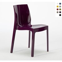 Ice Grand Soleil stapelbare Küchen- und Barstühle aus Polypropylen - Lila von GRAND SOLEIL