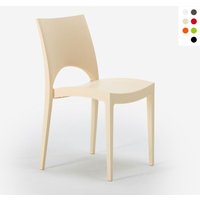 Paris Grand Soleil Stühle für Küche Zuhause Bar Polypropylen stapelbar - Beige Paris Grand Soleil Stühle für Küche Zuhause Bar Polypropylen stapelbar - Beige von GRAND SOLEIL