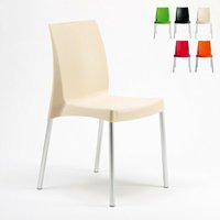 Polypropylen Stühle Küchenstuhl Esstischstuhl Esszimmerstuhl Grand Soleil Boulevard Farbe: Wollweiß von GRAND SOLEIL