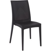 Anthrazit rattan bistrostuhl 57x50xH89 cm von GRAND SOLEIL